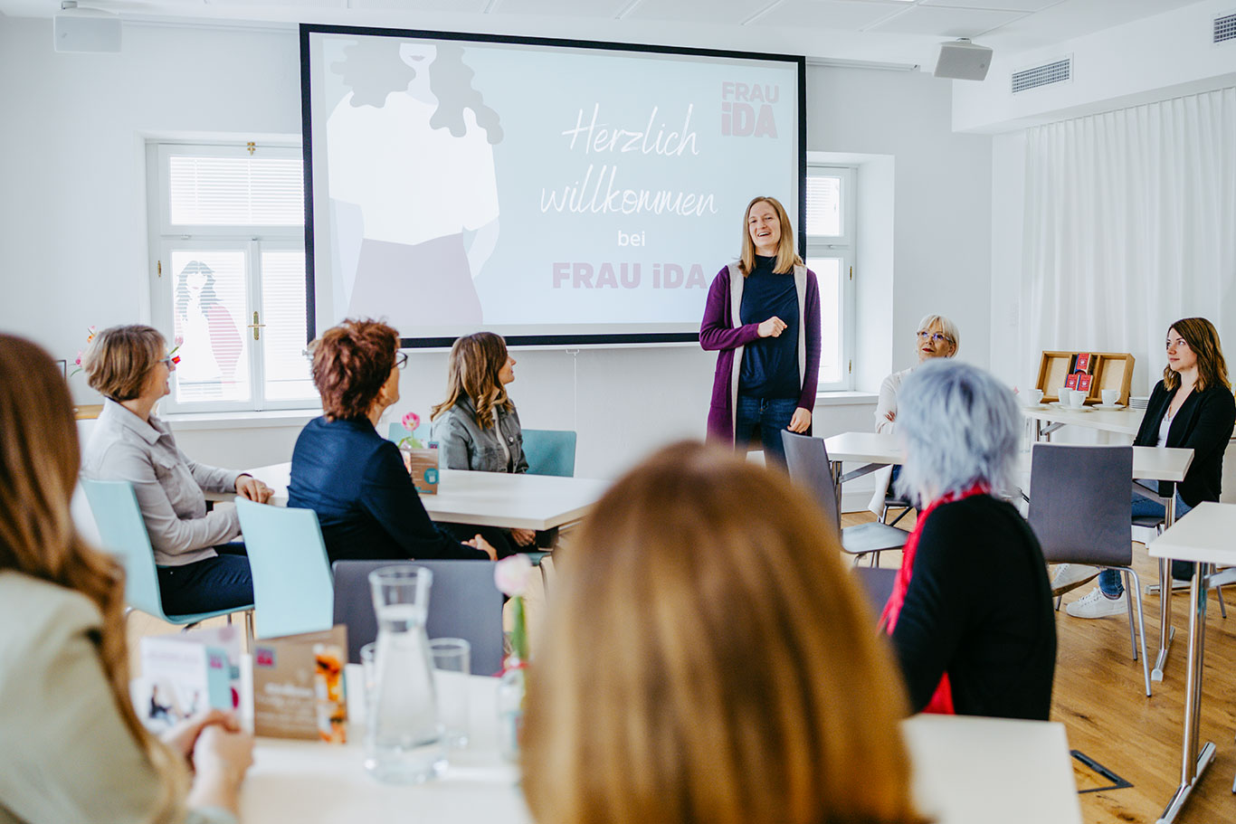 women attending a training session 