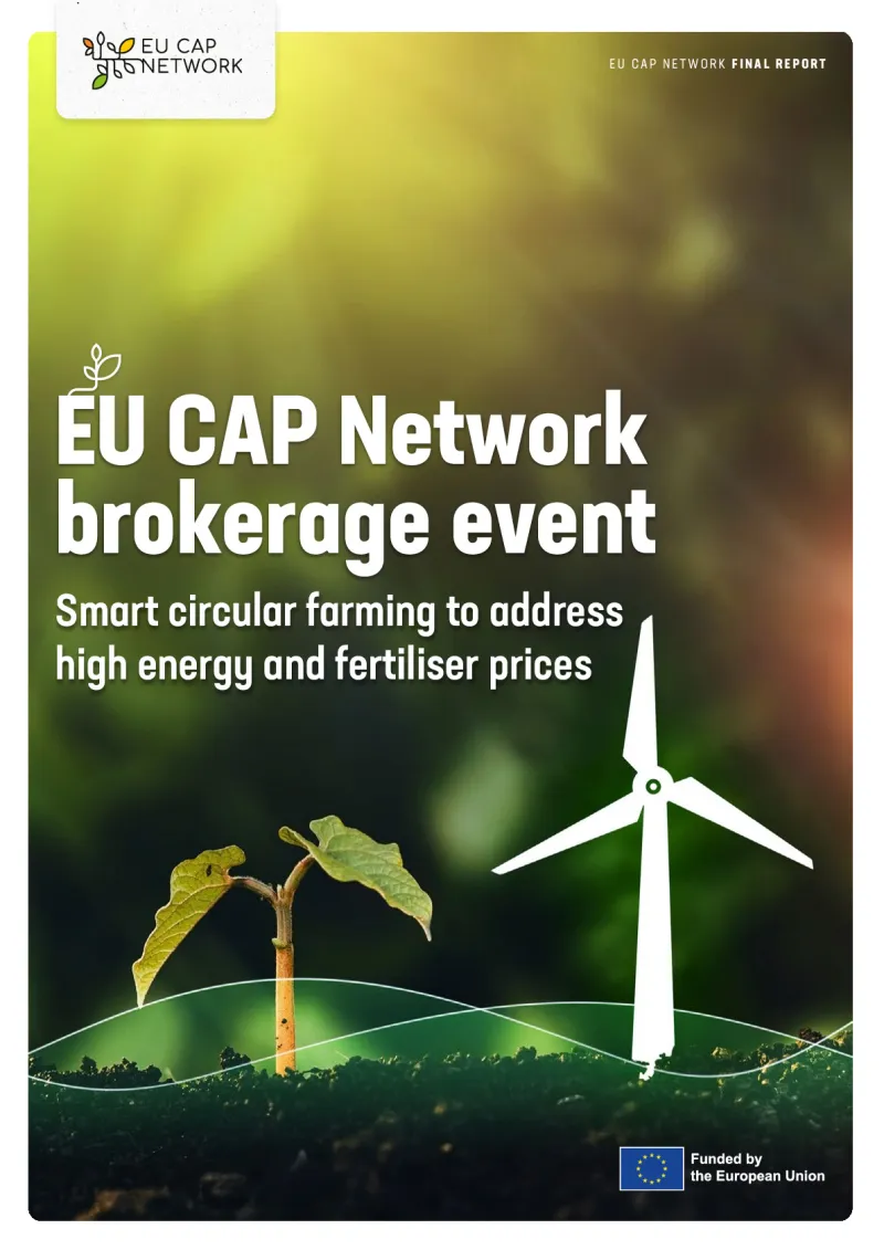 Final report: EU CAP Network brokerage event 'Smart circular farming to address high energy and fertiliser prices'