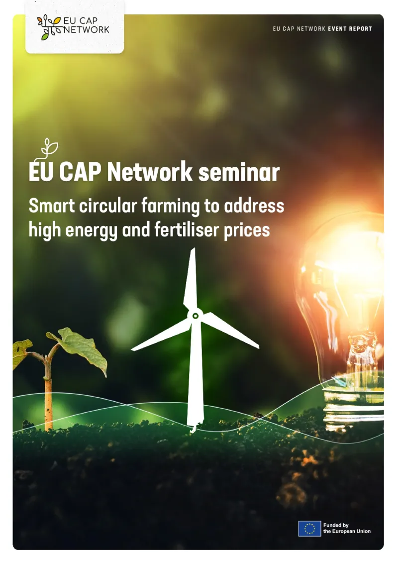 Seminar report: Smart circular farming to address high energy and fertiliser prices