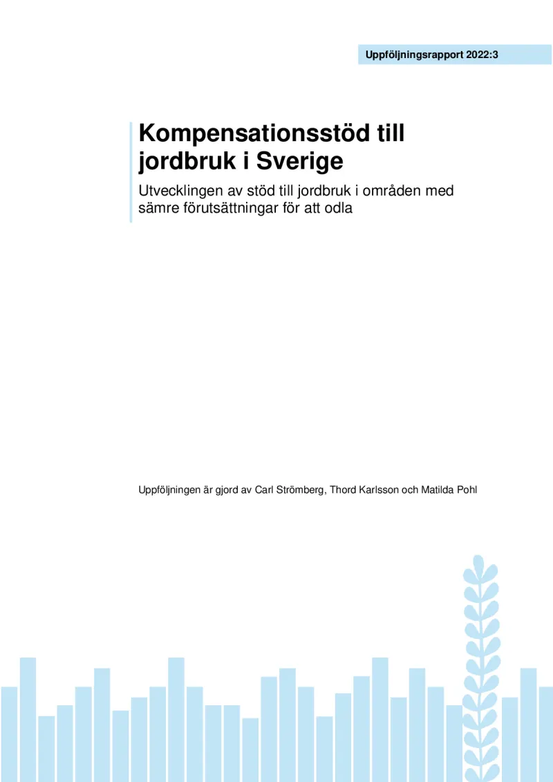Compensatory support for agriculture in Sweden