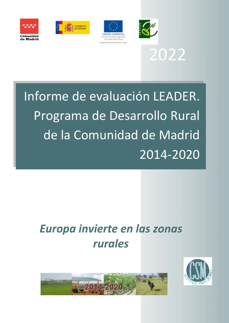 Evaluation report on LEADER in the Community of Madrid