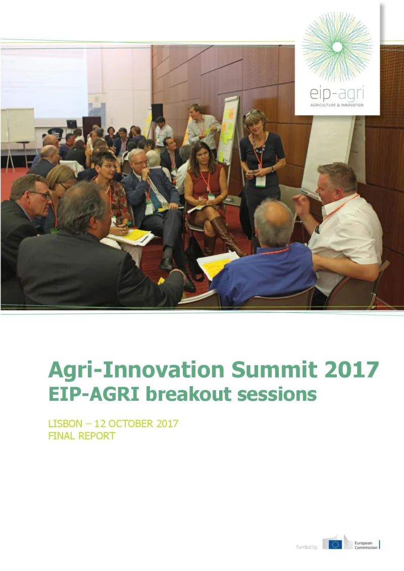 AIS 2017 - EIP-AGRI breakout sessions: Final report: English version