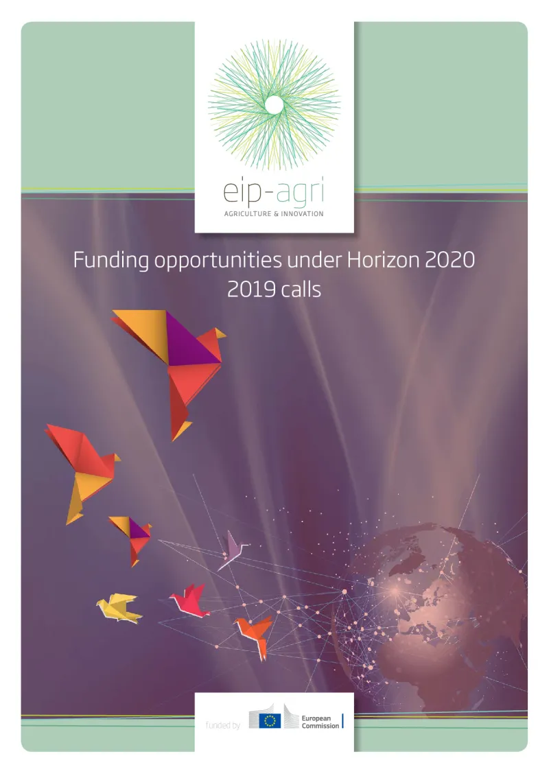 EIP-AGRI Brochure on Horizon 2020 - 2019 calls: English version