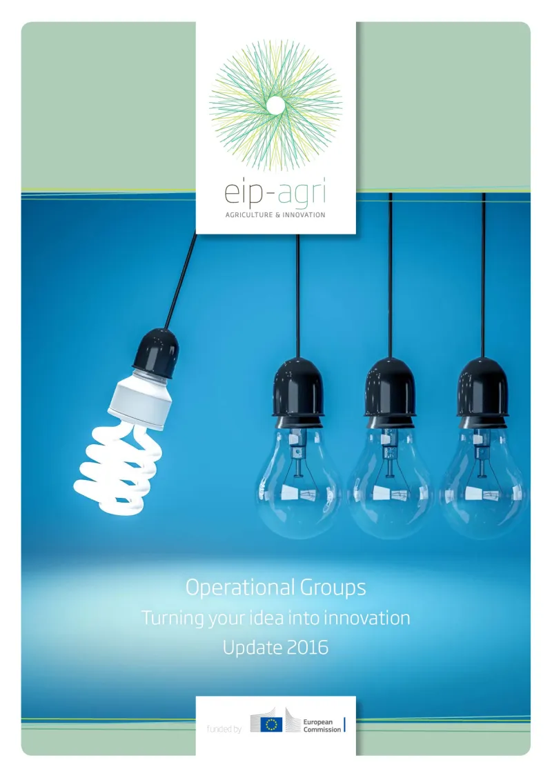 EIP-AGRI Brochure Operational Groups - Update 2016: English version