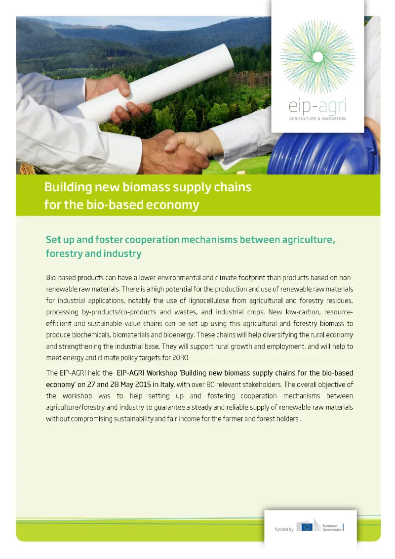 EIP-AGRI Factsheet on Bioeconomy: English version