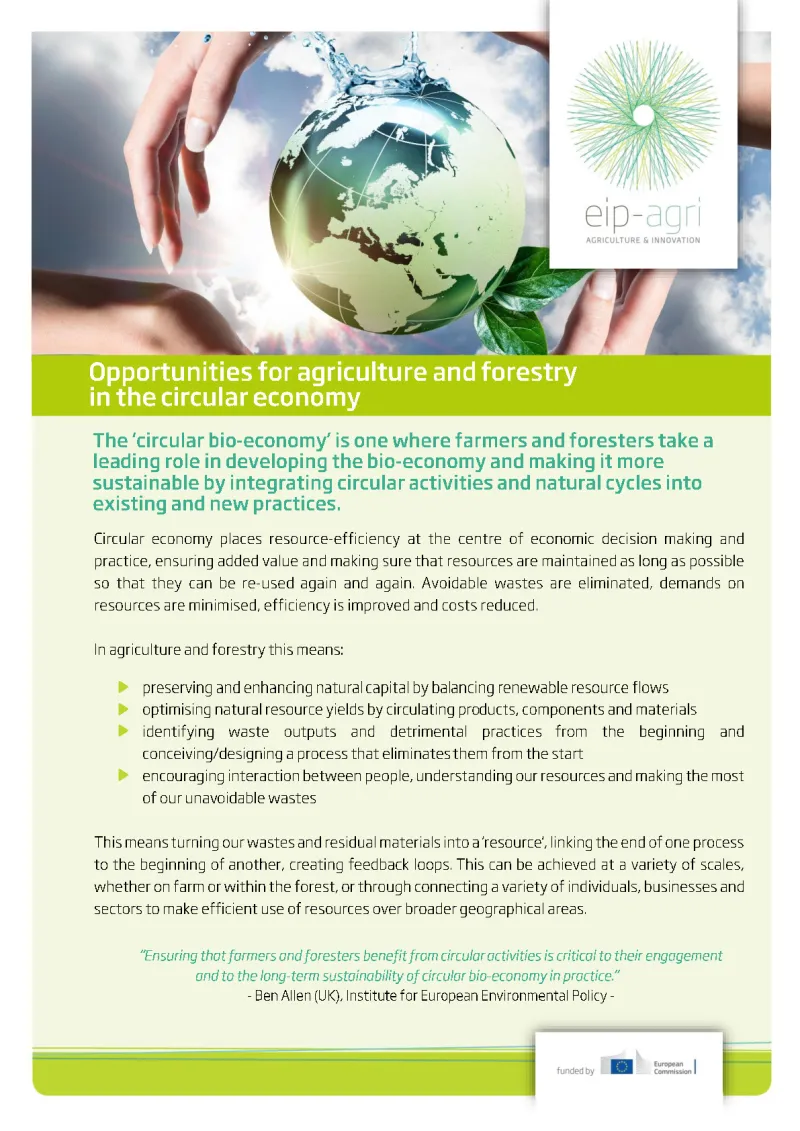 EIP-AGRI Factsheet Circular Economy: English version