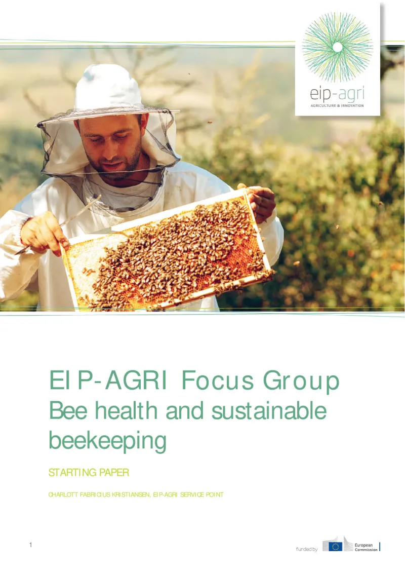 EIP-AGRI Focus Group Bee health and sustainable beekeeping: Starting paper: English version