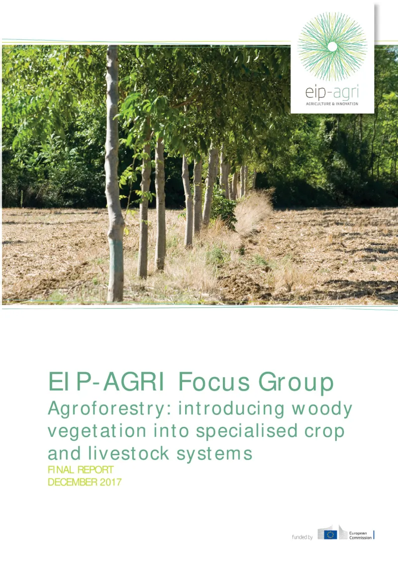 EIP-AGRI Focus Group on Agroforestry: Final report: English version