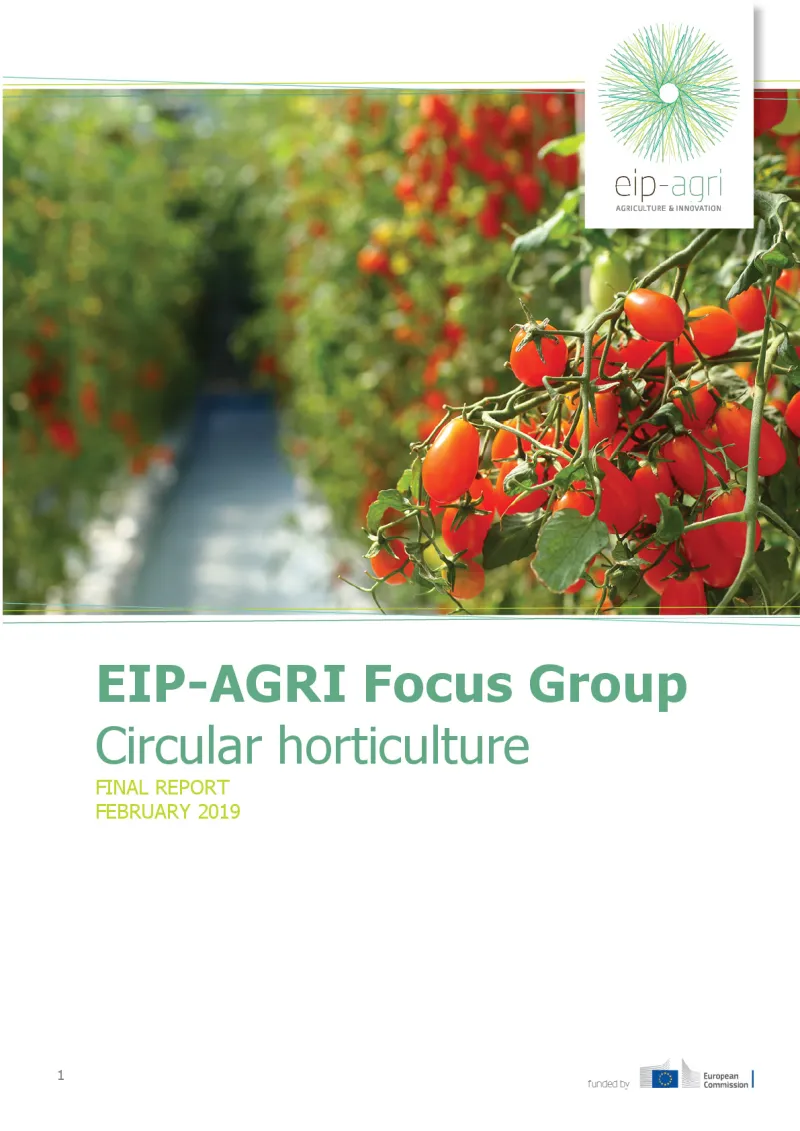 EIP-AGRI Focus Group Circular Horticulture: Final report: English version