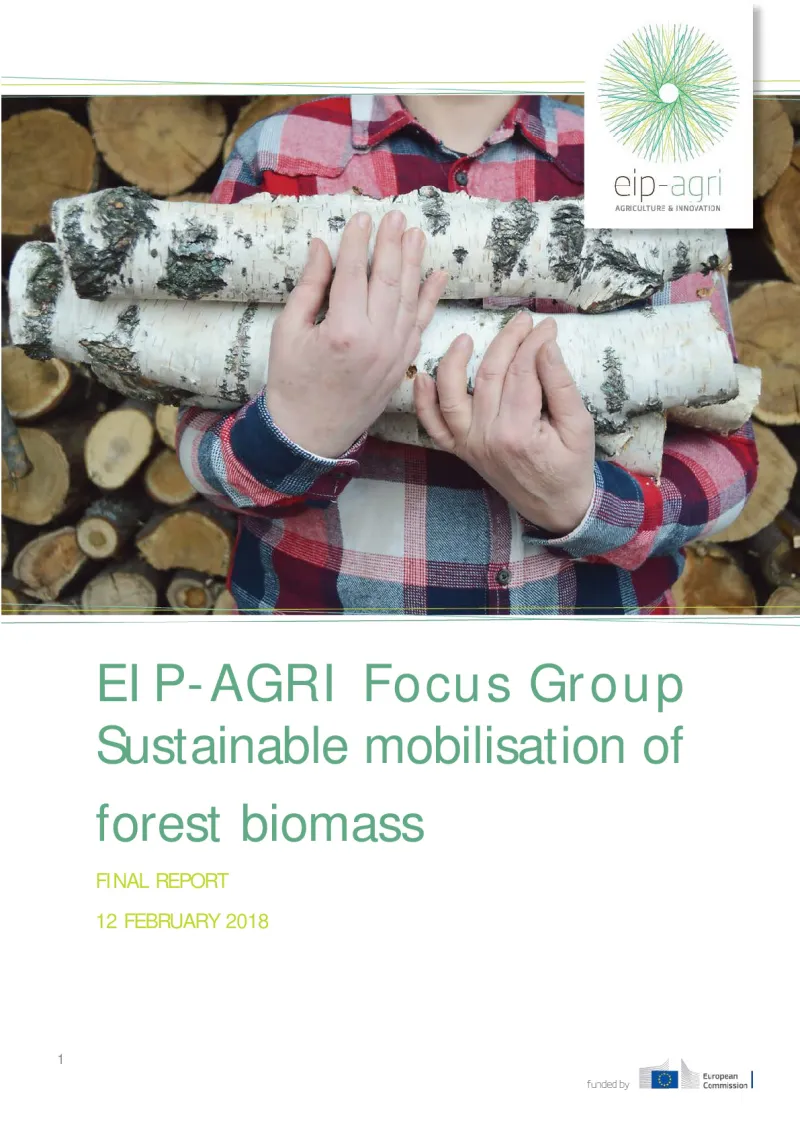EIP-AGRI Focus Group Forest biomass: Final report: English version