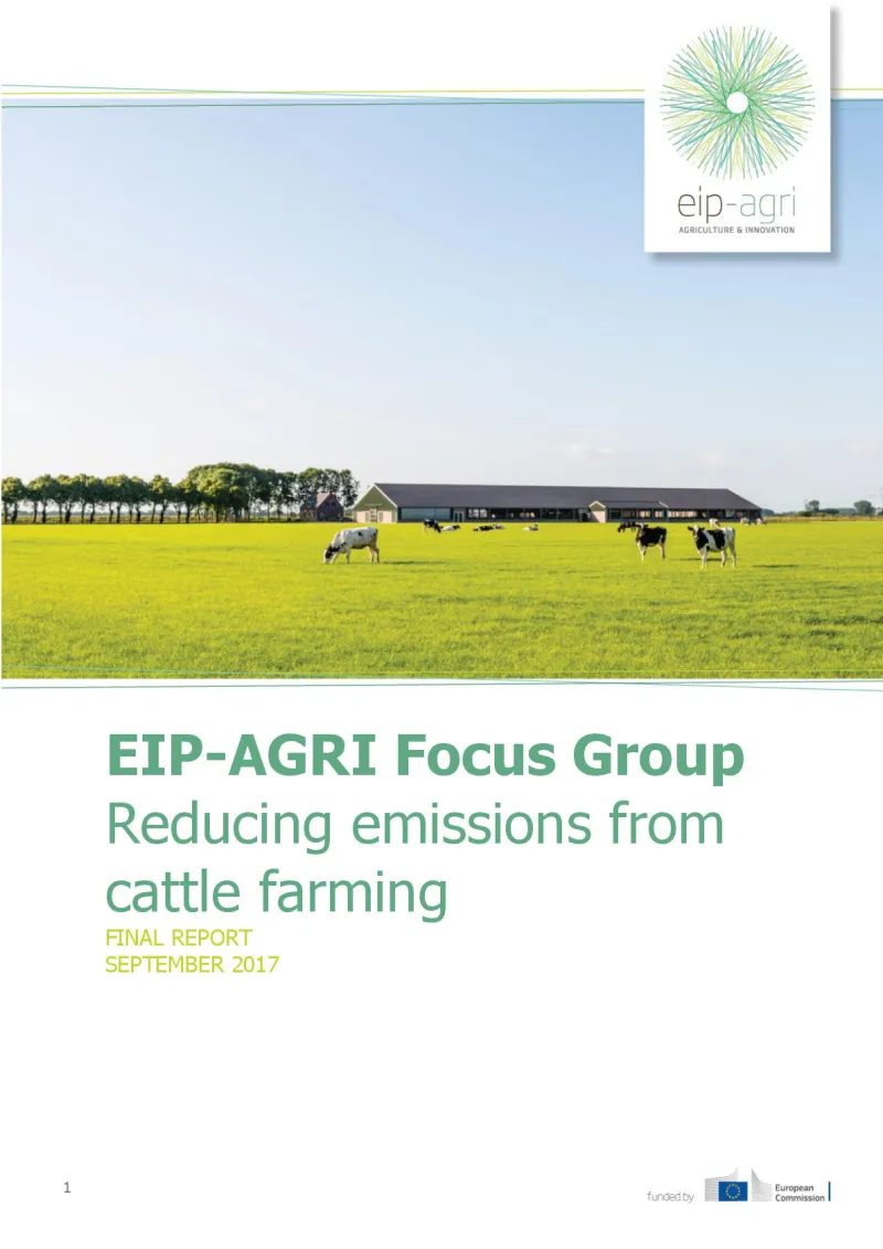 EIP-AGRI Focus Group on Livestock emissions: Final report (English version)