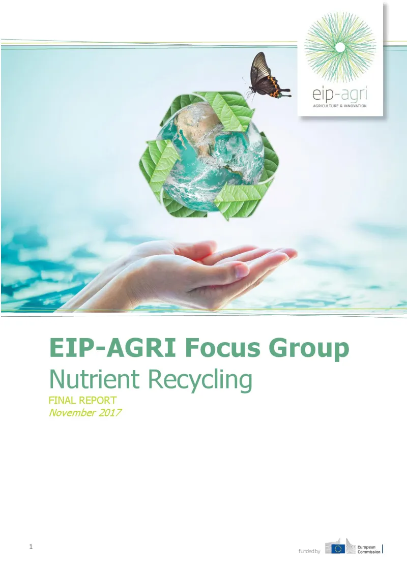 EIP-AGRI Focus Group on Nutrient recycling: Final report: English version