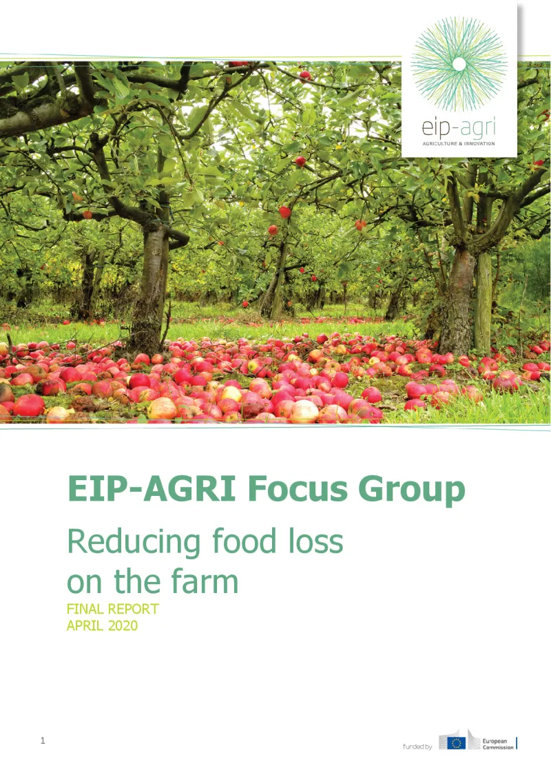 EIP-AGRI Focus Group Reducing food loss on the farm: Final report: English version