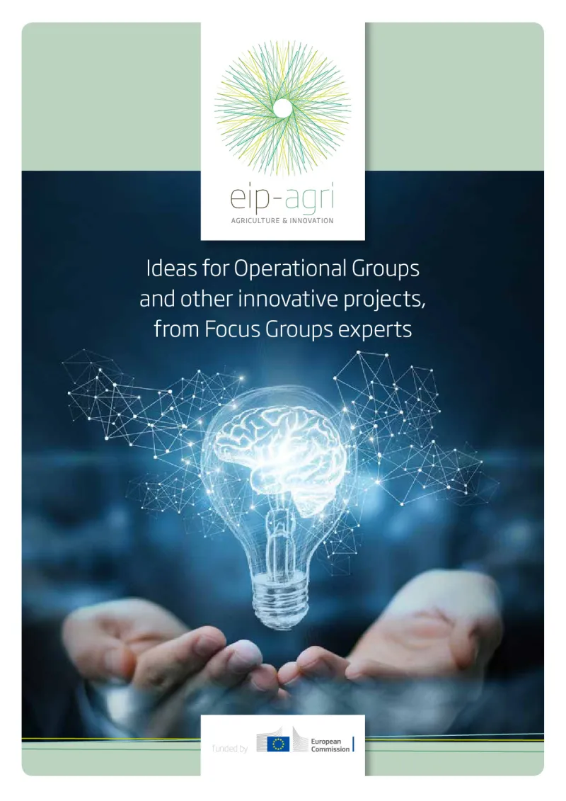 EIP-AGRI Report: Ideas for OGs and other innovative projects from Focus Group experts