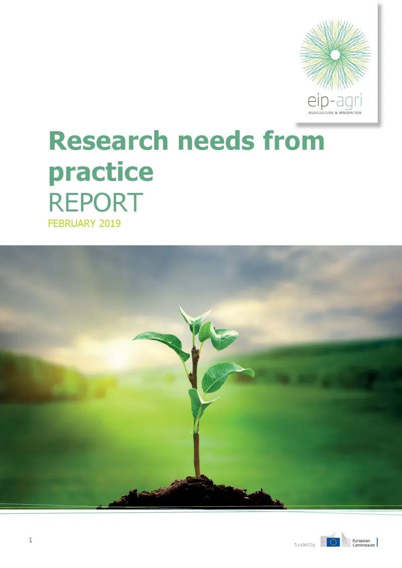EIP-AGRI Report Research needs from practice 