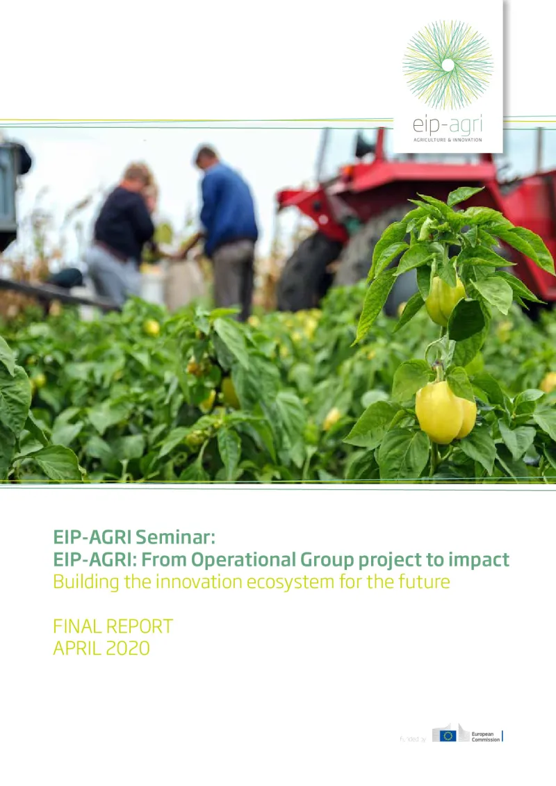 EIP-AGRI Seminar 'EIP-AGRI: From OG project to impact': Final report: English version