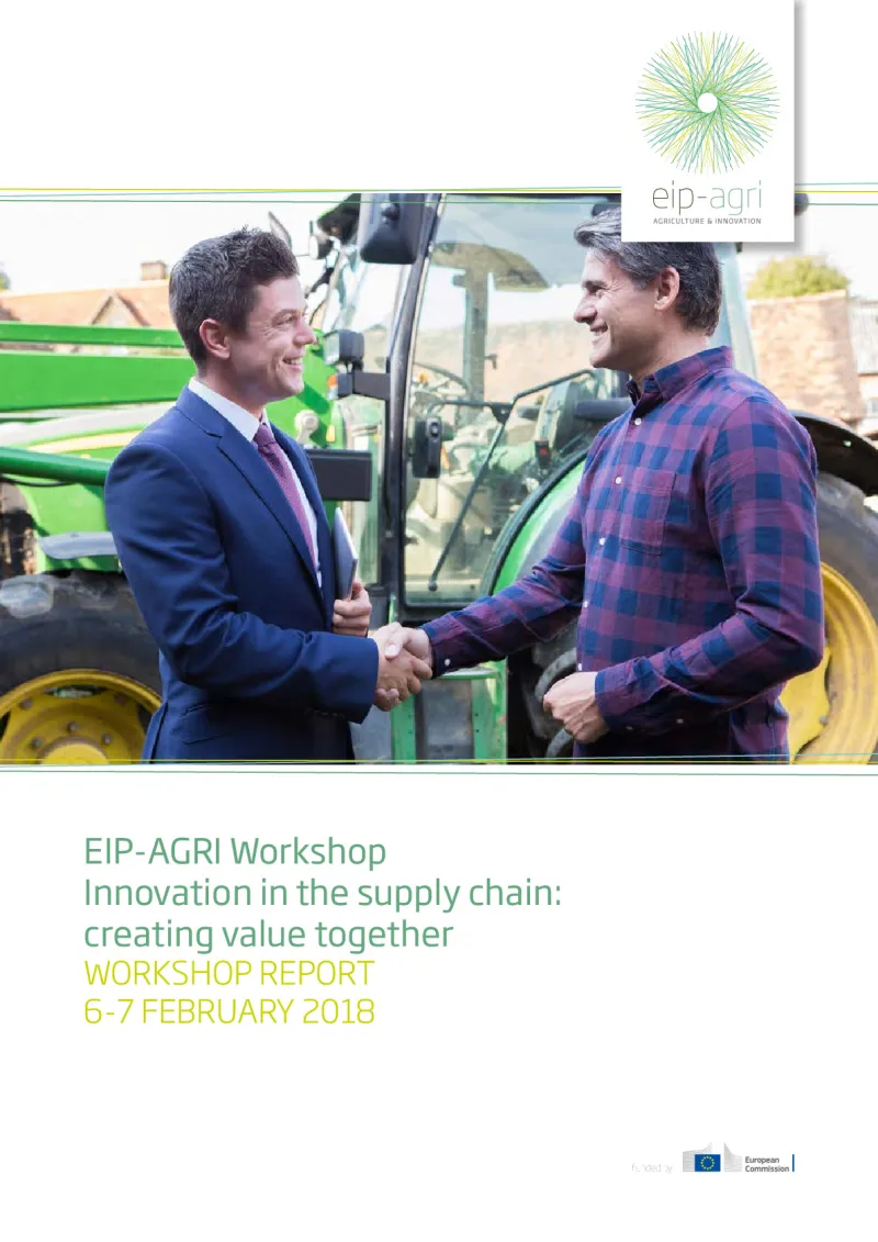 EIP-AGRI Workshop Innovation in the supply chain: Final report: English version