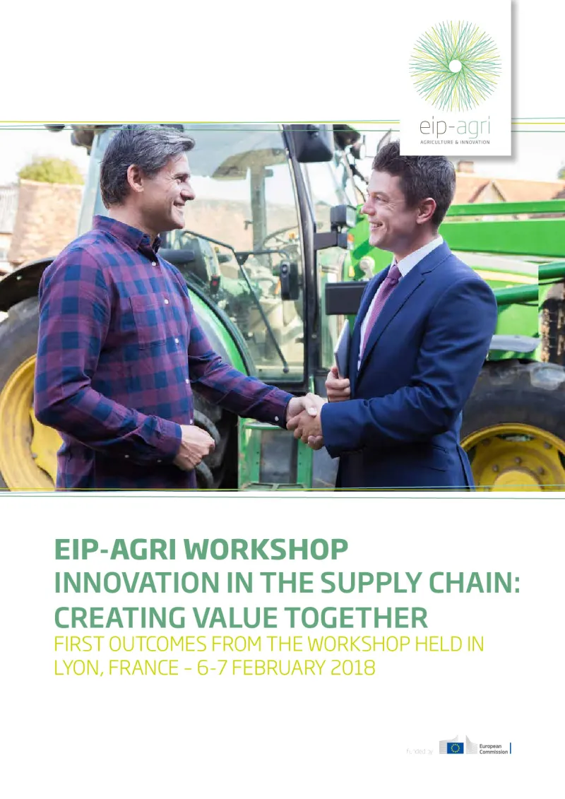 EIP-AGRI Workshop Innovation in the supply chain: Short report: English version