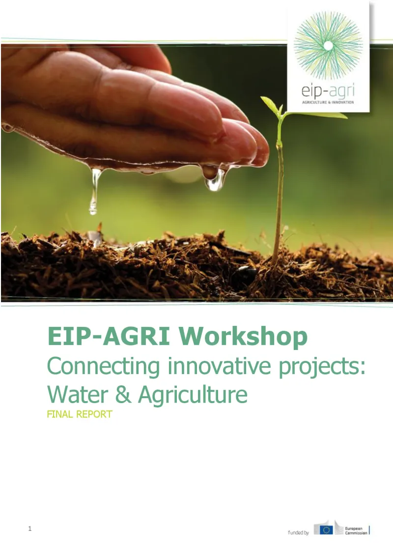 EIP-AGRI Workshop Water and agriculture: Final report: English version