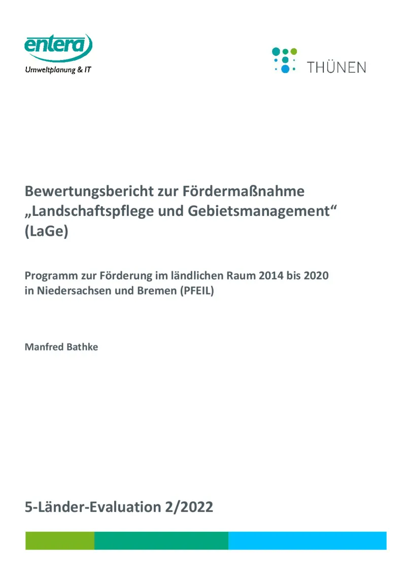 Evaluation report on the RDP measure for landscape and territorial management