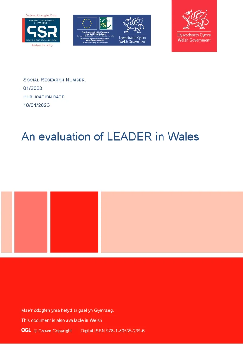 An evaluation of LEADER in Wales