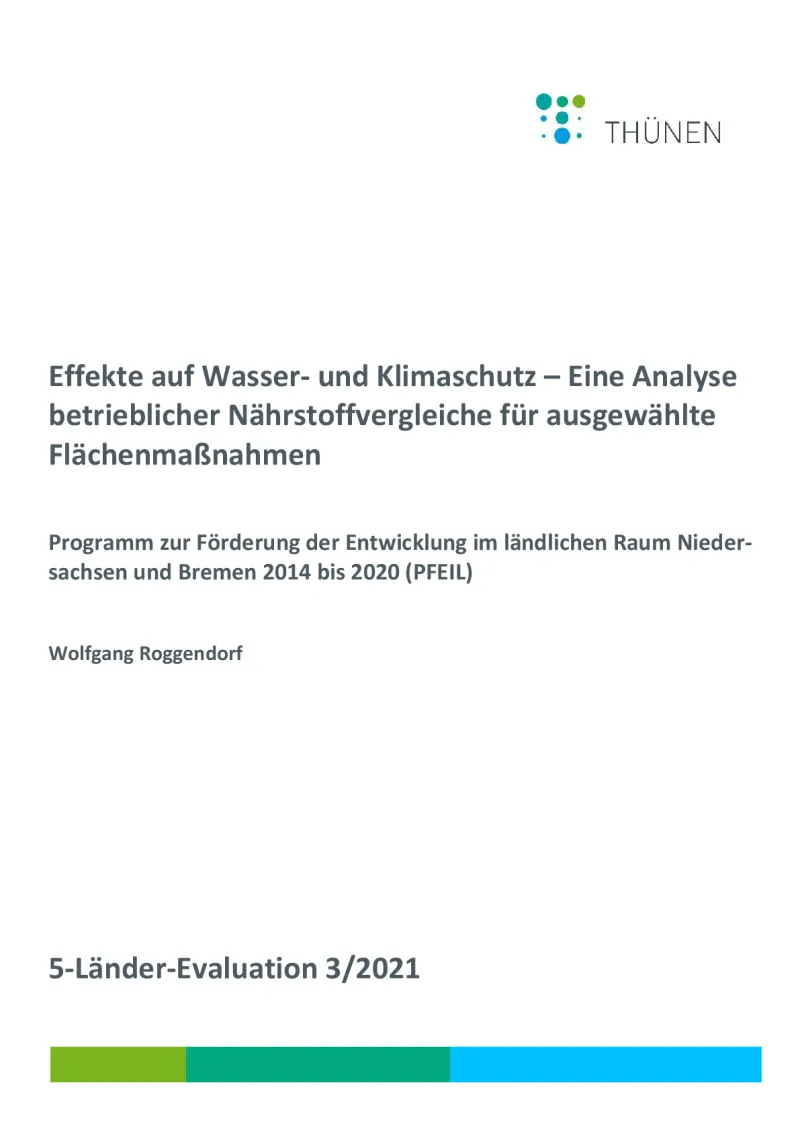 Impact of agri-environmental and climate protection measures in Lower Saxony and Bremen's Rural Development Programme 2014-2022