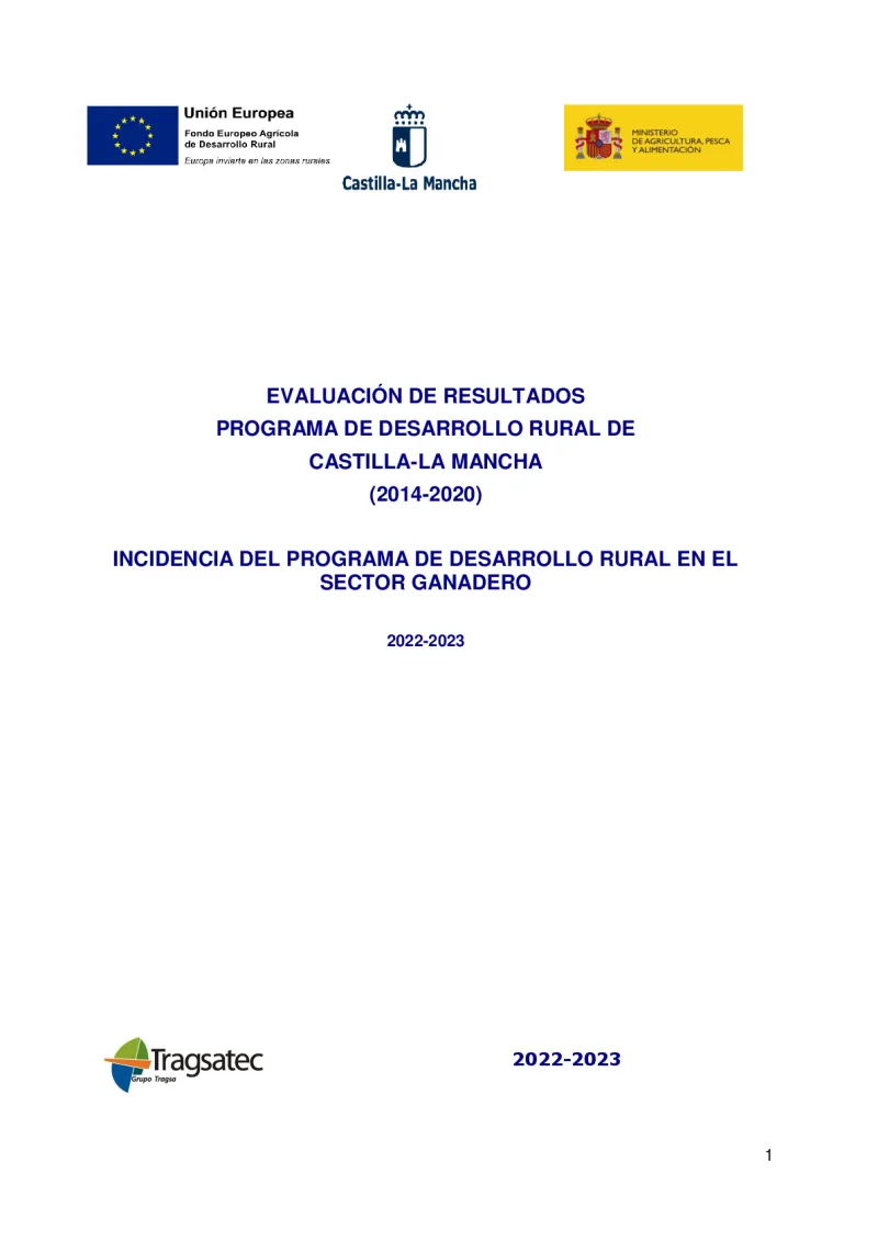 Impact of the Rural Development Programme on the livestock sector of the Castilla la Mancha
