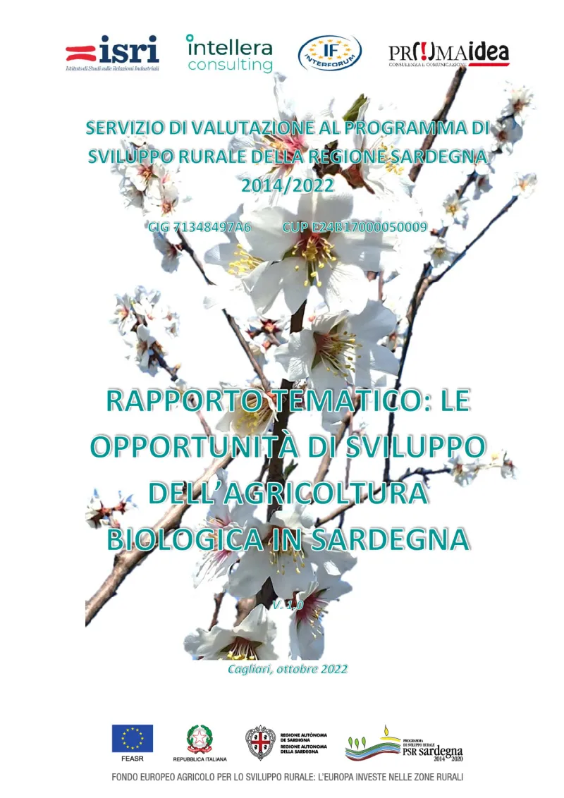Opportunities for the development of organic farming in Sardinia
