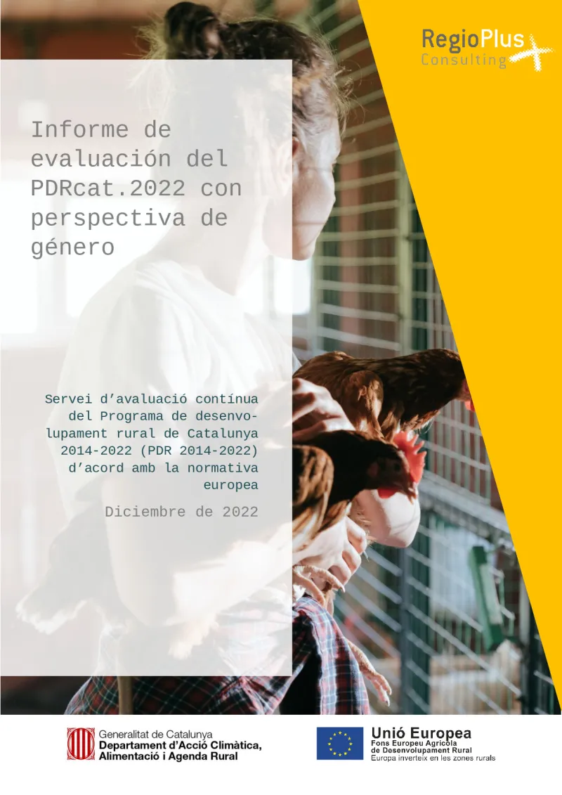 Evaluation report with a gender perspective in Catalonia