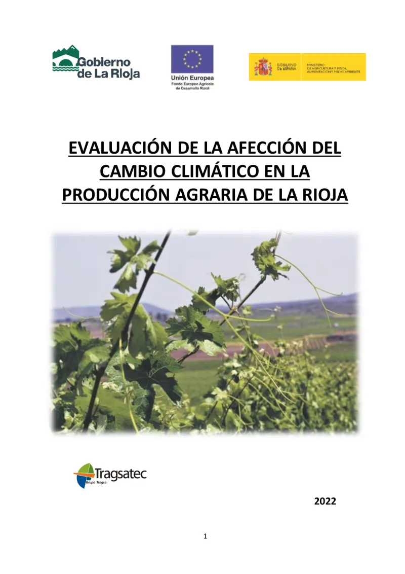 Assessment of the impact of climate change on agricultural production in La Rioja