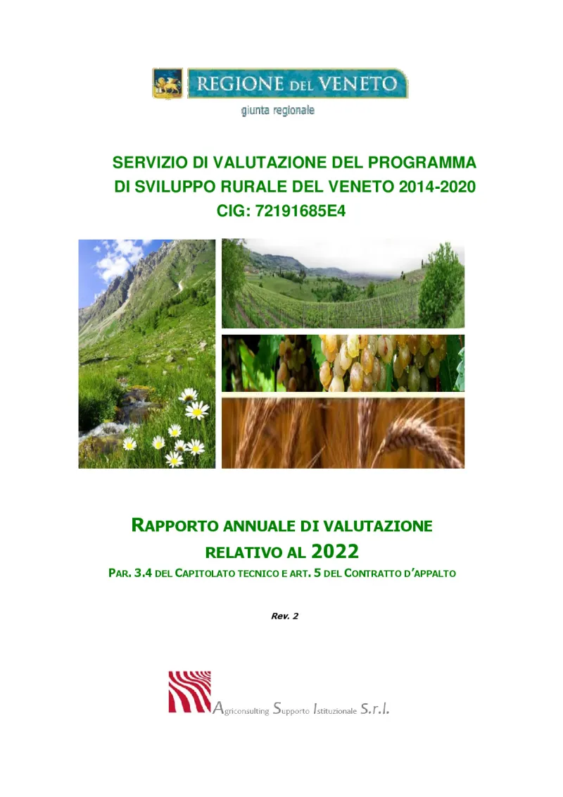 Veneto Annual Evaluation Report 2022