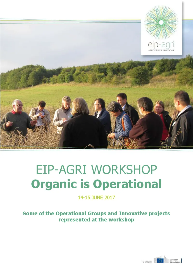 Operational Groups represented at the EIP-AGRI Workshop 'Organic is operational'