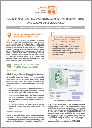 Danish Case Study - LAG Operations Database for the monitoring and evaluation of LEAder/clld