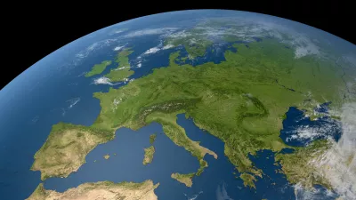 The earth seen from the space