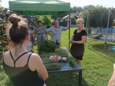 People on a market