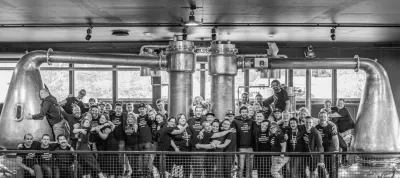 The team of the Kyrö whisky distillery in Finland