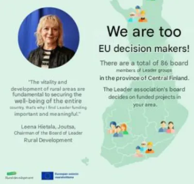 Image from the Finnish social media campaign 'We too are EU decision-makers' cropped face