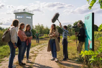 Making of Students interviewing at the Green Belt
