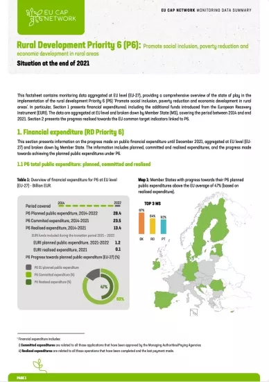 Cover of the Monitoring Data Summary for Priority 6