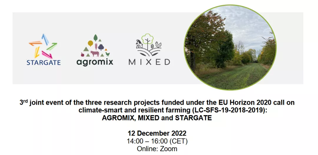 Joint webinar on Mixed farming and Agroforestry Systems – at farm and landscape level