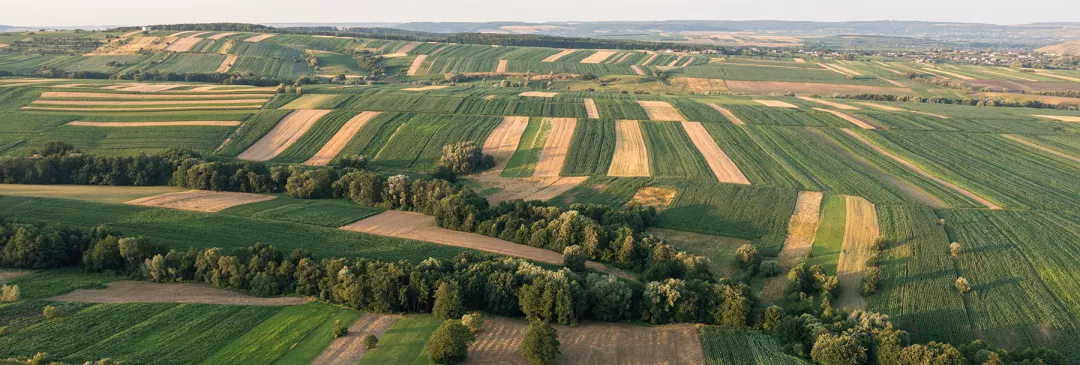 view of the countryside in Romania