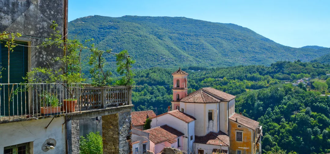 Rivello, a village in the mountains of the Basilicata region, Italy