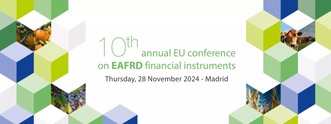 Promotional banner of the 10th annual EU conference on EAFRD financial instruments