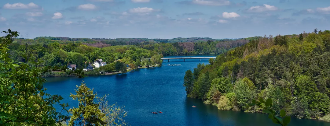 Water sports allowed, Wupper Reservoir,Remscheid, Bergisches land, North rhine westfalia, Germany