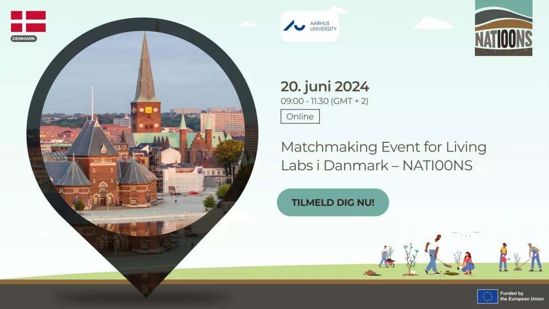 Event poster Matchmaking Event for Living Labs in Danmark