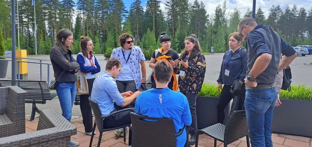 participants at the Young LEADER Forum discuss issues