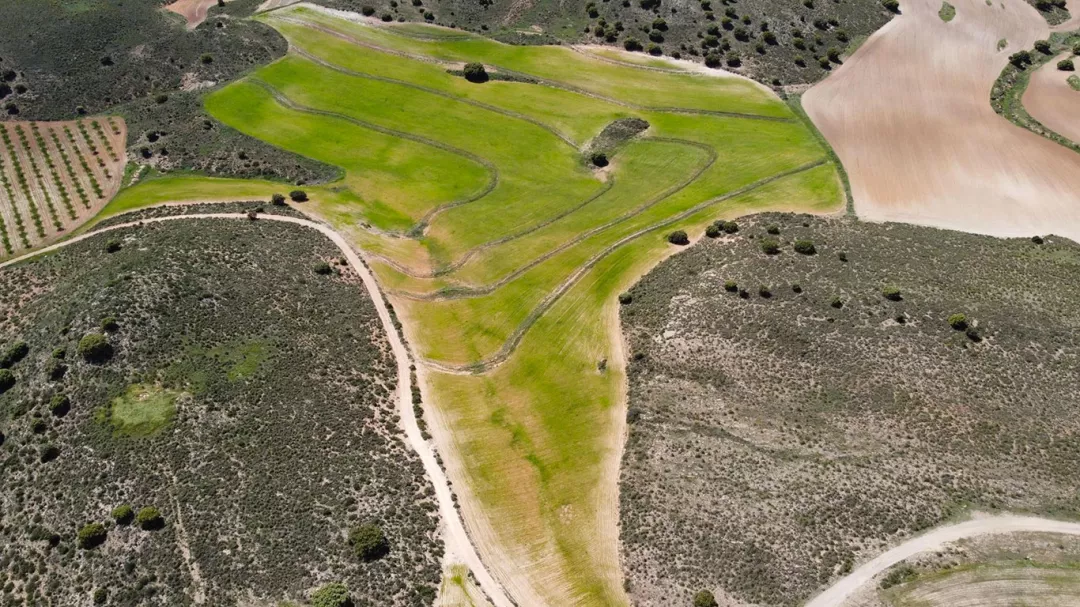 aerial photo of rural landscape 