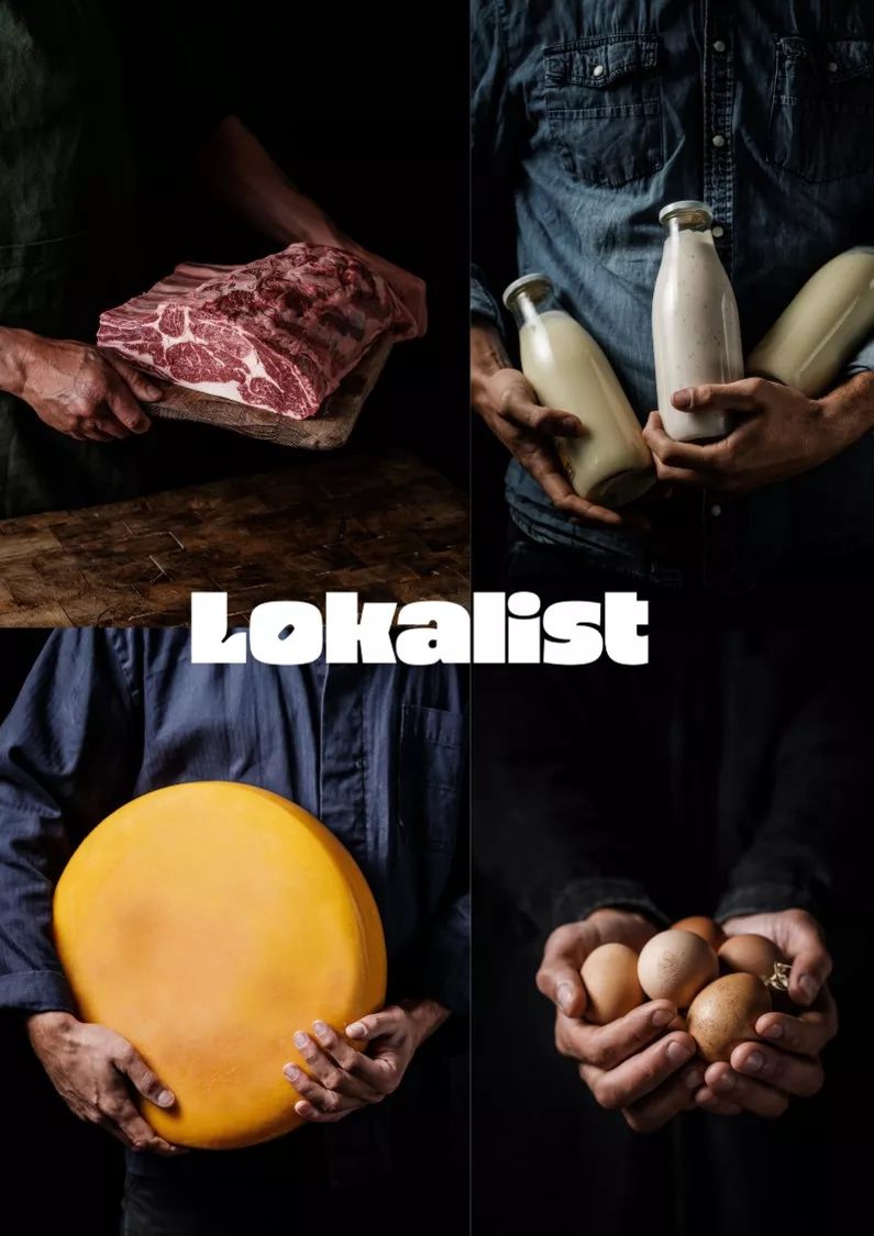 people holding meat and dairy products