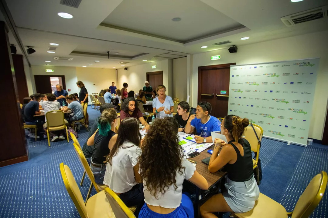 young people brainstorming in groups