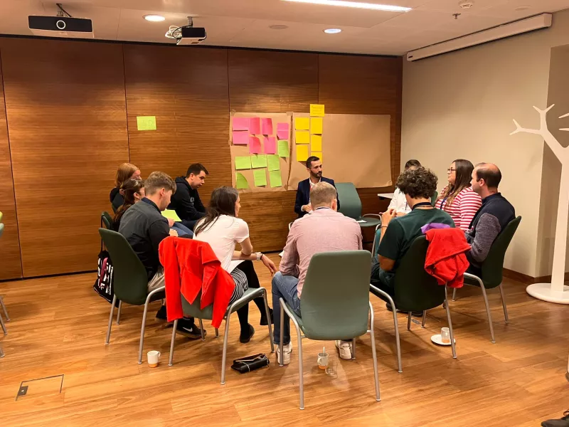 Young participants are led by youth in discussions